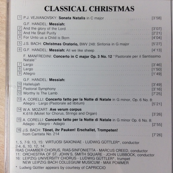 Classical Christmas [Laserlight 1998] (CD, 1998, Laserlight). - Picture 4 of 7